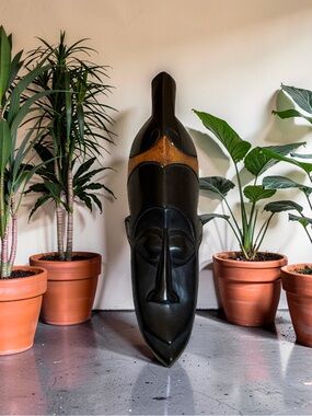 Cultural Mask handmade From Ghana Wall ART Wood